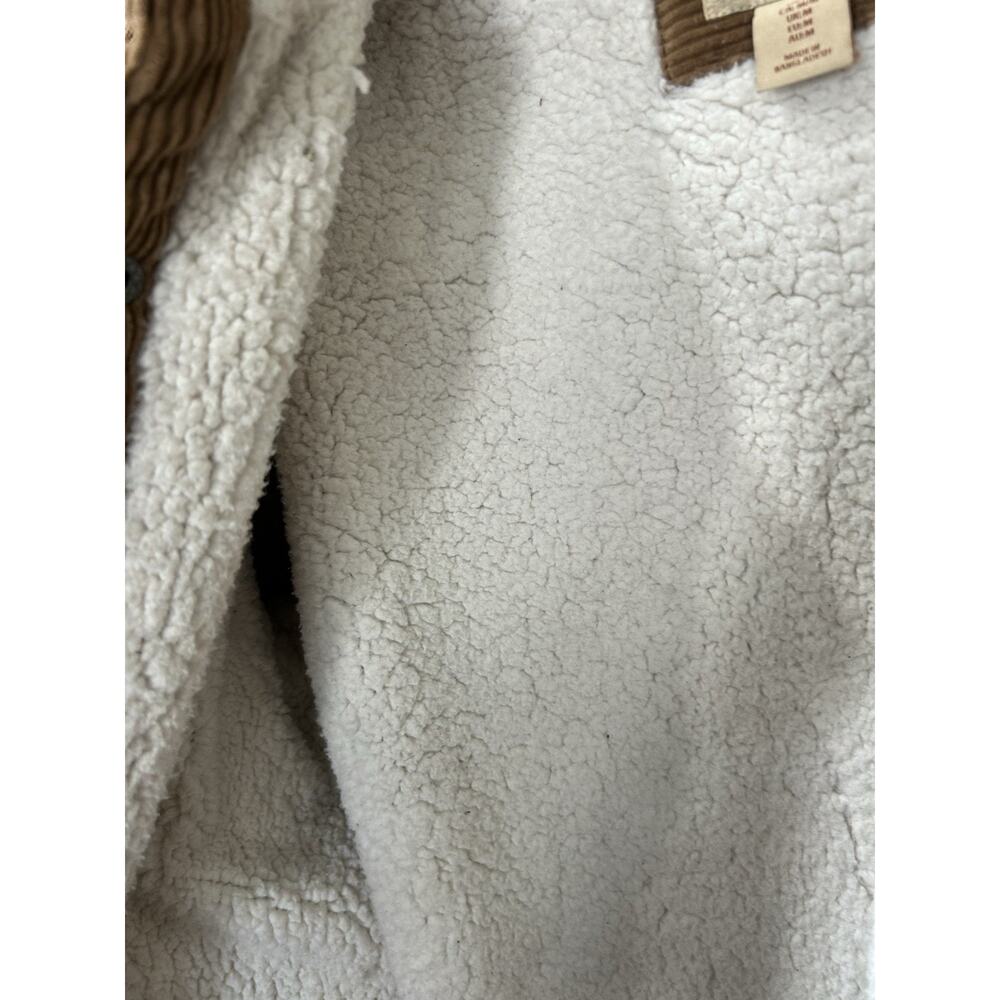 TELLURIDE CAMEL BROWN CORDUROY SHERPA LINED SNAP BUTTON UP JACKET MENS SIZE M - Picture 7 of 9